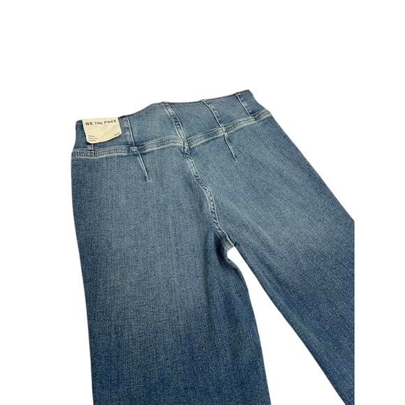 NEW! Free People we the free keira pull-on flare jeans out of sight 27 - Picture 9 of 10
